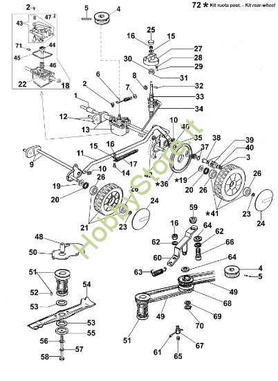 Picture of Gruppo assale LUX 47 TV Rasaerba