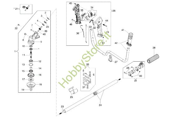 Picture of Trasmissione SPARTA 381 T Decespugliatore