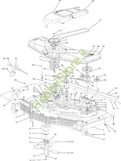 Picture of Piatto di taglio 132 cm CHEYENNE (KAWASAKI) Cat. 2017 Trattorino
