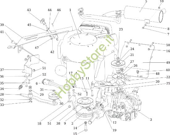 Picture of Motore APACHE 92 EVO (K2400AVD V-Twin) Cat.2017 Trattorino