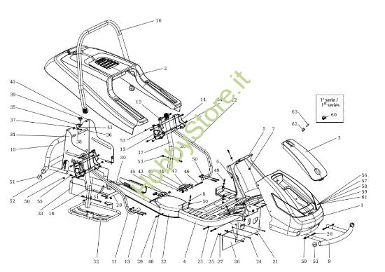 Picture of Cofano (1/2) APACHE 92 4x4 EVO Cat.2017 Trattorino