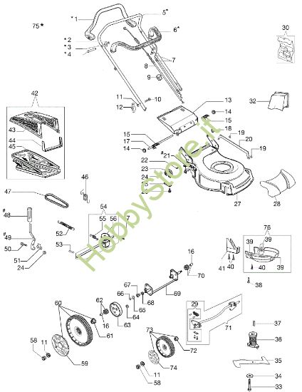 Picture of Esploso GV 48 TK ALLROAD 3 (K600) Rasaerba