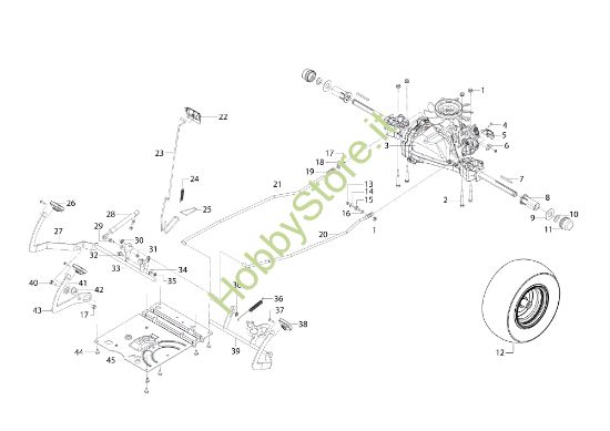 Picture of Comando freno e trasmissione OM 105/24 K H Trattorino