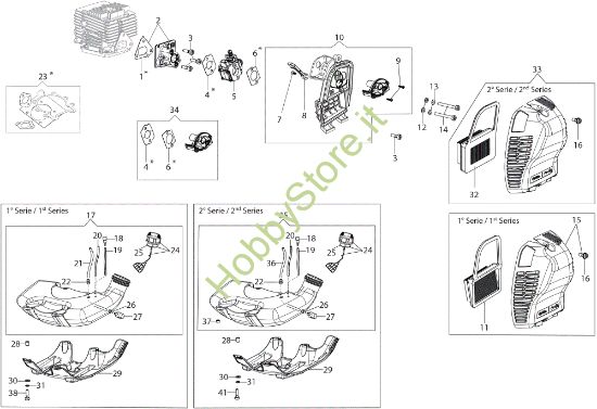 Picture of Serbatoio e filtro aria BC 530 S Decespugliatore