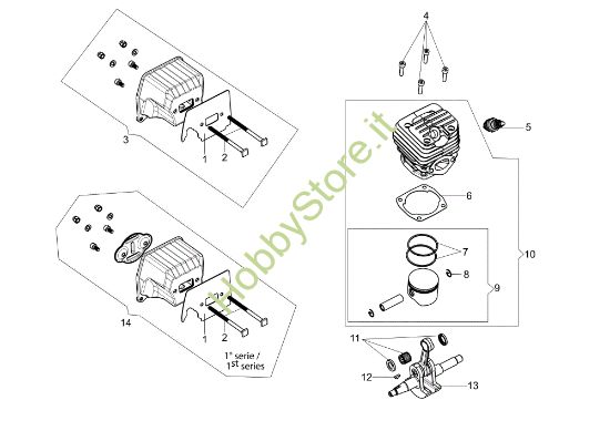 Picture of Motore GSH 510 (Euro 2 - Euro 5) Motosega