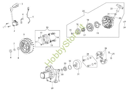 Picture of Avviamento completo BC 550 MASTER Decespugliatore