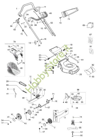 Picture of Esploso completo G 53 TK COMFORT PLUS (K650) (2018) Rasaerba