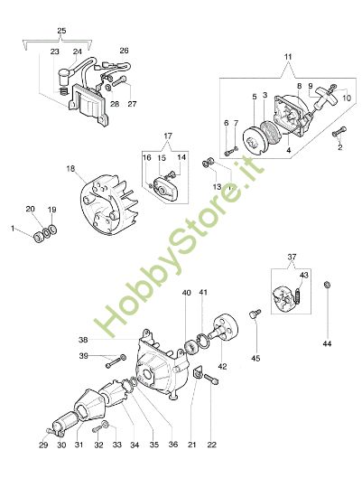 Picture of Avviamento e frizione 740 T Decespugliatore