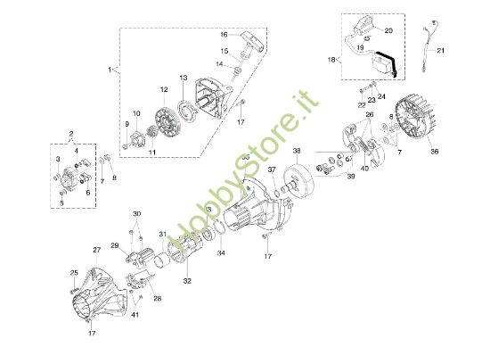 Picture of Avviamento e frizione BC 400 T Decespugliatore
