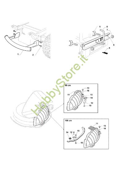Picture of Accessori a richiesta OM 108L/18,5 H Cat. 2018 Trattorino