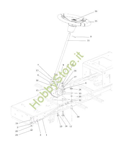 Picture of Sterzo OM 124/24 KH (K2400AVD V-Twin) Cat. 2018 Trattorino