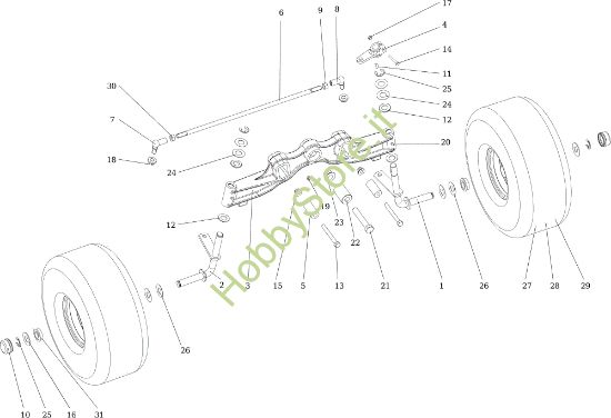 Picture of Assale anteriore OM 124/22 HP Cat. 2019 Trattorino
