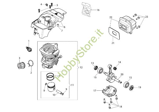 Picture of Motore GS 45 (Euro 1) Motosega