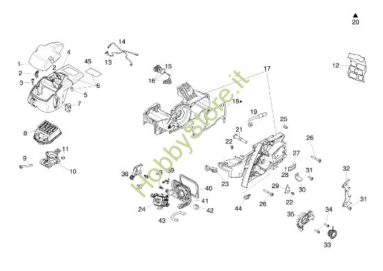 Picture of Basamento e filtro aria GS 651 (EURO 5) Motosega