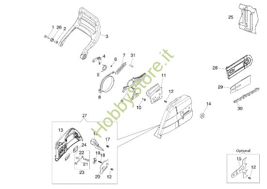 Picture of Freno e copricatena GS 651 (EURO 5) Motosega