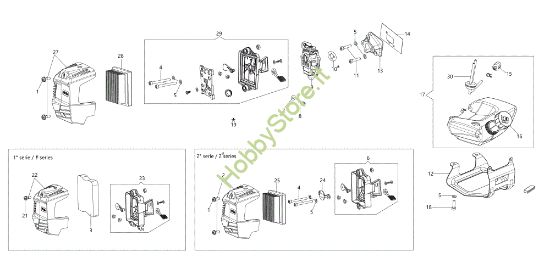 Picture of Serbatoio e filtro aria BCH 400 T Decespugliatore