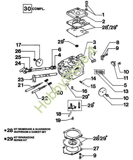 Picture of Carburatore 264 TTA Troncatore