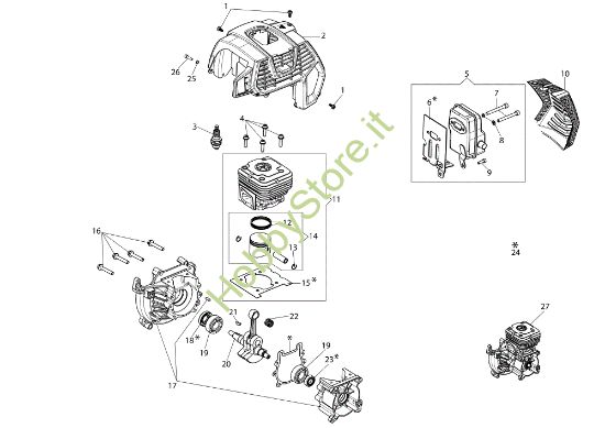 Picture of Motore BCH 400 BP Decespugliatore