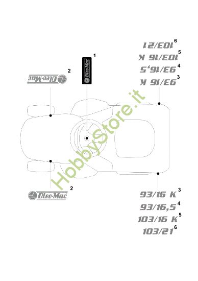 Picture of Etichette (2/2) OM 103/16 K Cat. 2019 Trattorino