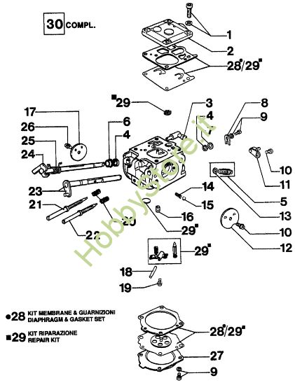 Picture of Carburatore 284 TTA Troncatore