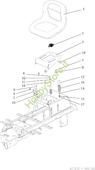 Picture of Cofano (1/2) OM 92/16KH (K1600AVD) Cat. 2019 Trattorino