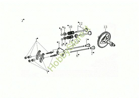 Picture of Valvola MH 198 RKS (K800 HC - EURO5) Motozappa