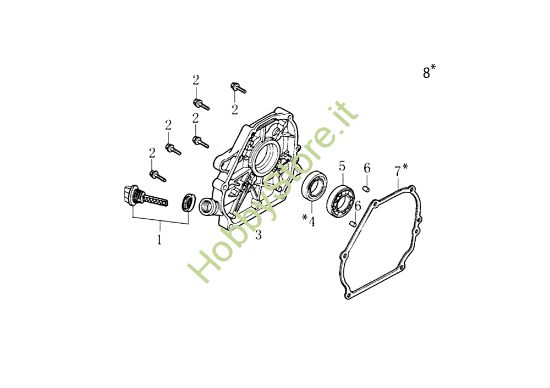 Picture of Coperchio basamento MH 175 RKS (K800 HT - EURO5) Motozappa