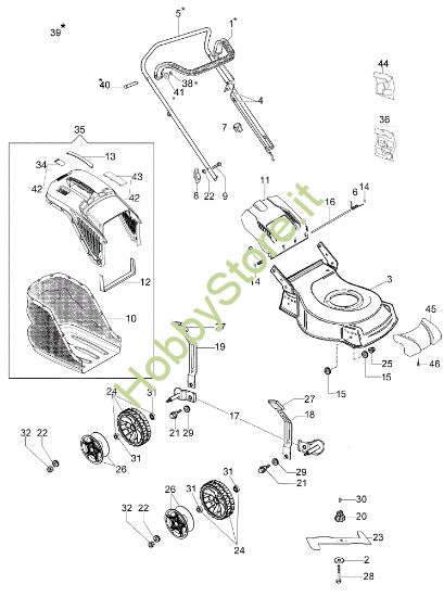 Picture of Esploso completo G 44 PK COMFORT PLUS (K605) EURO 5 Rasaerba