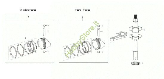 Picture of Albero e pistone G 48 PK COMFORT PLUS (K605) EURO 5 Rasaerba