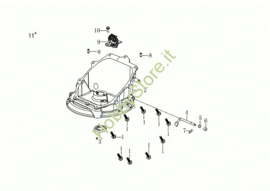 Picture of Coperchio basamento GV 48 PK ALLROAD PLUS 4 (K605) EURO 5 Rasaerba