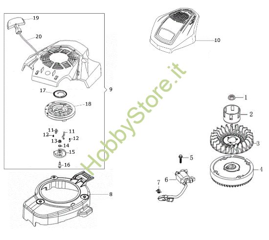 Picture of Avviamento G 53 TK ALLROAD EXA 4 (K805) EURO 5 Rasaerba