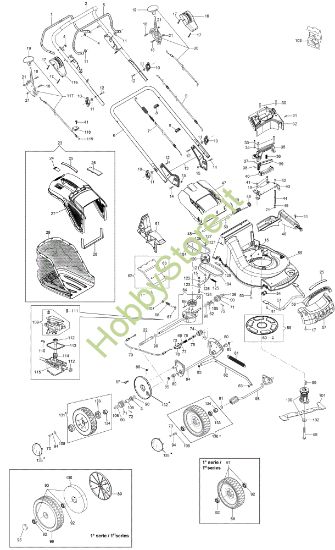 Picture of Esploso MAX 53 VBD ALUMINIUM PRO EURO 5 Rasaerba
