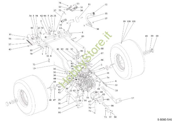 Picture of Trasmissione OM 124/24 KH (K2400AVD V-Twin - EURO5) Cat. 2019 Trattorino