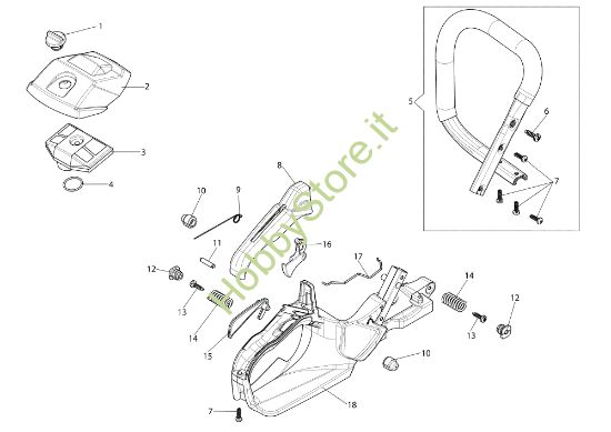 Picture of Impugnatura GSH 40 (Euro 1) Motosega