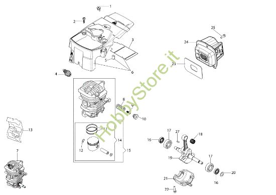 Picture of Motore GSH 400 (Euro 2) Motosega