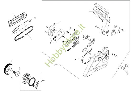 Picture of Copricatena GSH 400 (Euro 2) Motosega