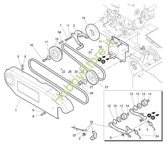 Picture of Trasmissione (1/2) WB 65 (K1100 H) Trinciasamenti