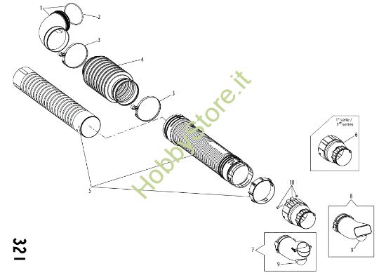 Picture of Tubo prolunga D.100 BV 901 Soffiatori
