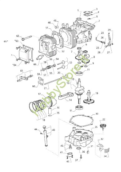 Picture of Gruppo motore OM 84/12,5 K M Cat. 2020 Trattorino