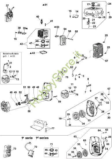 Picture of Avviamento e motore (Fino a 06/03/08) C 19/20 Motopompa a pressione