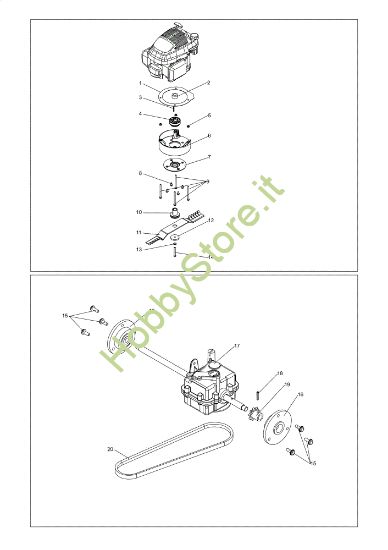 Picture of Trasmissione DEB 517 Sfalciatutto