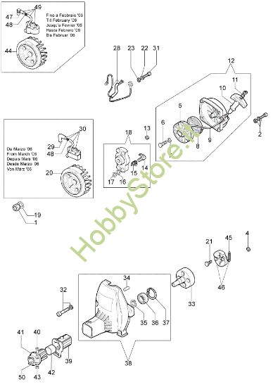 Picture of Avviamento e frizione 753 T Decespugliatore