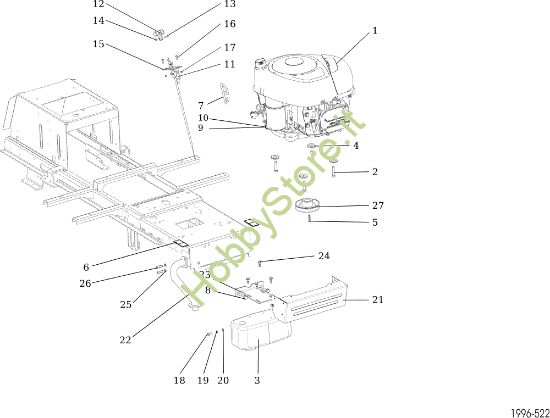 Picture of Motore OM 92/16KH (K1600AVD) Cat. 2021 Trattorino