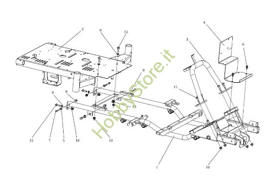 Picture of Telaio APACHE 92 EVO (K2400AVD V-Twin - EURO5) Cat.2021 Trattorino