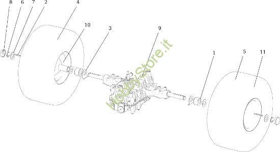 Picture of Assale posteriore APACHE 92 EVO (K2400AVD V-Twin - EURO5) Cat.2021 Trattorino