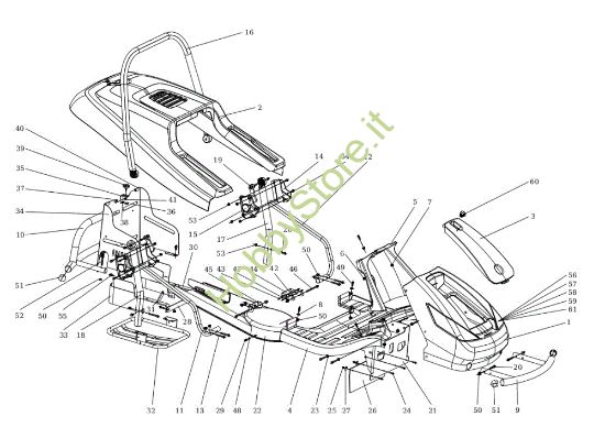 Picture of Cofano (1/2) APACHE 92 EVO (K2400AVD V-Twin - EURO5) Cat.2021 Trattorino