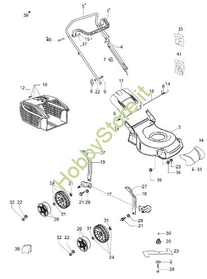 Picture of Esploso completo G 48 PK COMFORT (K450) Rasaerba