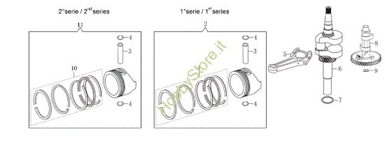 Picture of Albero e pistone G 48 PK COMFORT (K450) Rasaerba