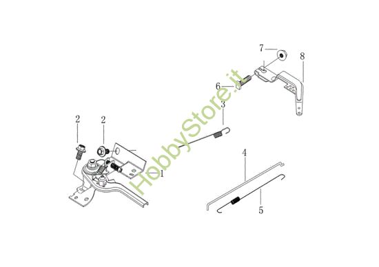 Picture of Leve di controllo MOTORE K800 H (EURO 5) Motore K800 H (EURO 5)