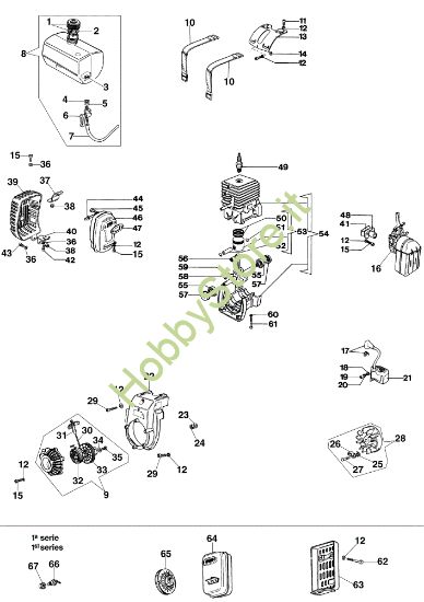Picture of Motore 1° serie SA 18 Motopompa